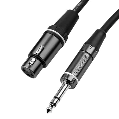By Gator Cases Composer Series Deluxe 10 Foot XLR Female to TRS Cable, (GCWC-XLR-10FTRS) - size: 10 Feet, style: TRS/XLR Female