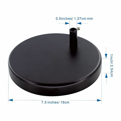 Desk Lamp Base: Round inches Mounting Stand for Desk Lamps,Magnifying Glass with Light,Mic Arm Desk Mount,Swing Arm Desk Lamp,for Home Office,Compatible for lk-1 cl-2 (Black) - color: Black