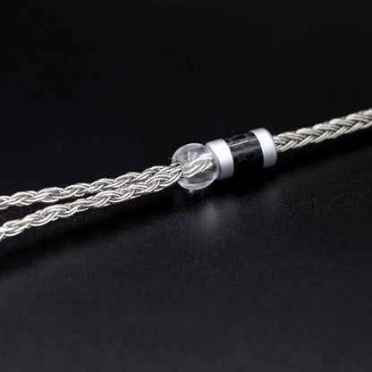 Linsoul Tripowin Zonie 16 Core SilverPlated IEM Cable, Recessed 2pin, 3.5mm - color: Grey