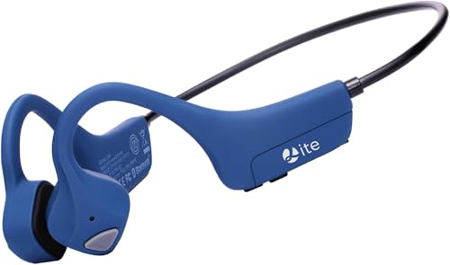 Bone Conduction Headphones Wireless Bluetooth Open Ear Headphones with Mic Long Battery Life Waterproof Earphones for Running, Cycling, Hiking, Workout, Gym - color: Blue