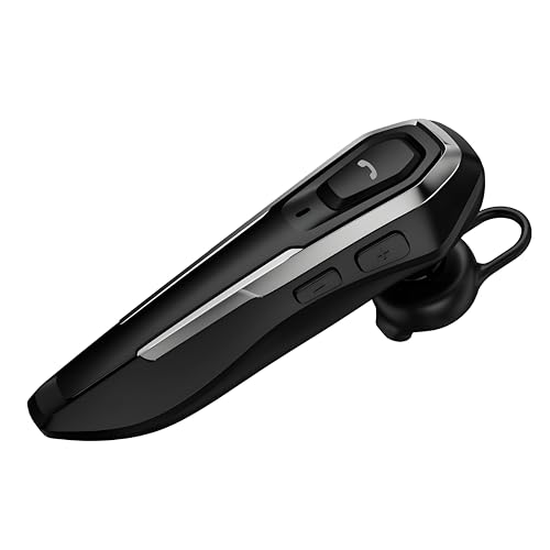 Hands-Free Bluetooth Headset - Single Earphone with Noise Cancelling Mic