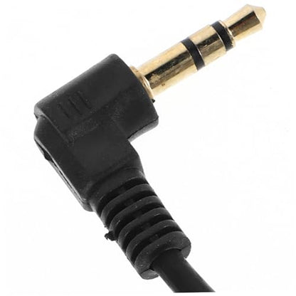 Coiled 3.5mm Audio Cable Right Angle for Headphones Speakers and Home Theater Devices Sturdy Stereo AUX Cable with Dual Bend Design