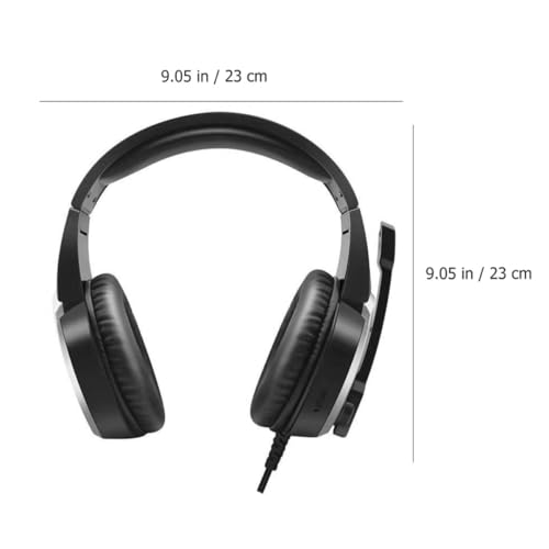 Gaming Headset for Computer Games with Noise Canceling Microphone Black