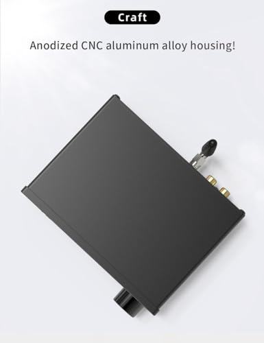 S.M.S.L D12 Audio DAC Mini HiFi Audio Decoder DAC Input USB/Coaxial/Optical Output RCA/Headphone Amplifier DSD512 32-bit 768KHZ for PS5 Switch Support MQA (Black)