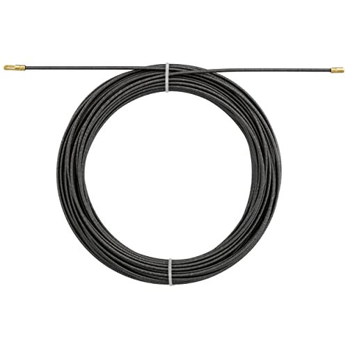 REV 0579513555 Steel Retractable Spiral Cable 20 m Black