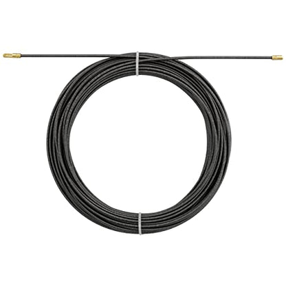 REV 0579513555 Steel Retractable Spiral Cable 20 m Black