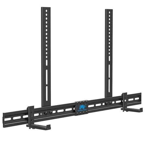 Mounting Dream Soundbar Mount Sound Bar TV Bracket Holds up to 20 Lbs | Universal Sound Bar Mount for Soundbars with/ without Holes, Non-Slip Base Holder Extends 3.4"-6.1", Easy to Install, MD5425 - size: For soundbars up to 20lbs