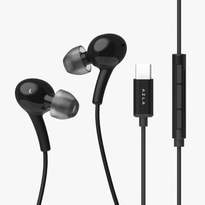 AZLA APL-120C USB-C Wired Earbuds with Mic for Apple iPhone 17/16/15