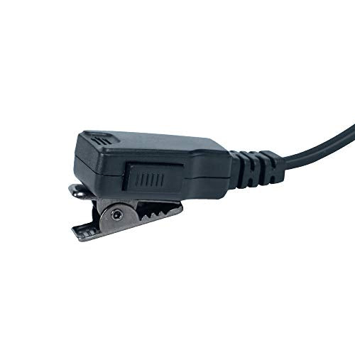 Nipple Earpiece Compatible with Motorola CP200 CP200D | Nipple tube, in-line PTT mic, PU cable, 3.5mm monitor; Compatible with Motorola CLS1110 BPR40 CP185 RMU2040