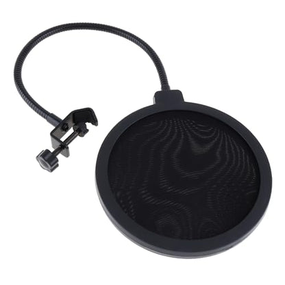 3 in 1 Microphone Windscreen Pop Filter Set Compatible with Blue Yeti,Yet-i Pro,Yet-i Nano Mic Windscreen Foam Cover Furry Dead Cat Dual Layered Noise Reduction Windshield