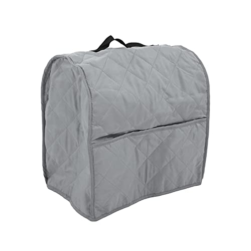 Kitchen Mixer Cover Carry Bag for 5Qt/6Qt, Fits Most Stand Mixers, - Scratch Quilted Polyester Pongee Fabric with Storage Pockets (Grey) - color: Grey