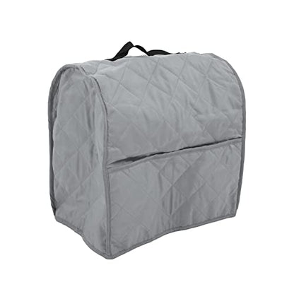Kitchen Mixer Cover Carry Bag for 5Qt/6Qt, Fits Most Stand Mixers, - Scratch Quilted Polyester Pongee Fabric with Storage Pockets (Grey) - color: Grey