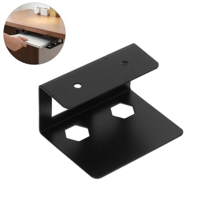 2 Set Metal Under Desk Laptop Storage Mount for Mini Pcs