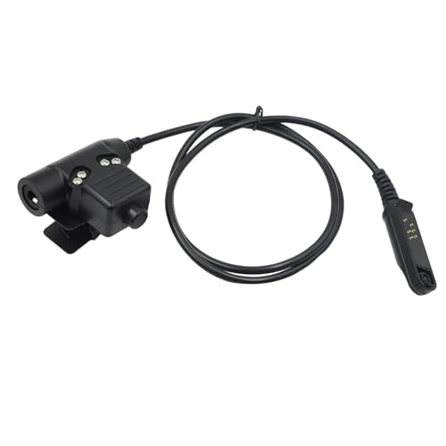 WODASEN Tactical U94 PTT Adapter Push to Talk Button Walkie Talkie Headset Connector Cable for Baofeng UV-9R UV-9RPlus UV-9G UV-XR UV-5S BF-9700 BF-A58 GT-3WP Radios Civilian