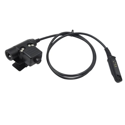 WODASEN Tactical U94 PTT Adapter Push to Talk Button Walkie Talkie Headset Connector Cable for Baofeng UV-9R UV-9RPlus UV-9G UV-XR UV-5S BF-9700 BF-A58 GT-3WP Radios Civilian