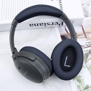 Ear Pads Replacement Headband Cushion Foam for Bose QuietComfort 35 45 (QC35 QC45) Headphones Accessories Easy to Install (Dark Blue) - color: Dark Blue
