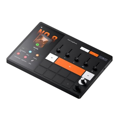 Music Hub C1 — Standalone 6" Touchscreen Music Streamer | DAC 384kHz/32bit, Physical 5-Band EQ, Vocal Remover, Wi-Fi 6 Bluetooth 5.3 — Phone-Free Control Center for Any Speaker System
