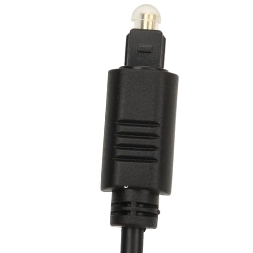 Right Angle 360 Degree Optical Sound Cable, High Resolution Digital Fiber Optic Cable with Connectors for Home Theater, TV, AV Receiver, HDTV, Monitor,