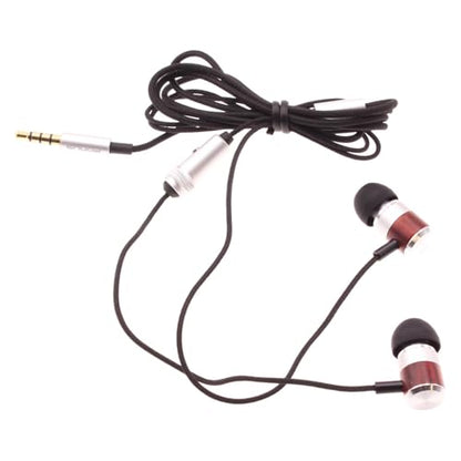 Selna Wired Earphones Hi-Fi Sound Headphones Compatible with Consumer Cellular Iris Flip, Handsfree Mic Headset Wooden Earbuds in-Ear Earpieces Microphone