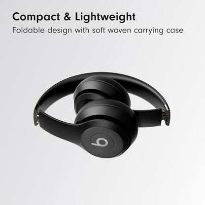 Beats Solo 4 - Wireless On-Ear Bluetooth Headphones, Up to 50-Hour Battery Life, Ultra-Lightweight Comfort, Powerful and Balanced Sound, Apple & Android Compatible - Matte Black - color: Matte Black, style: Standalone