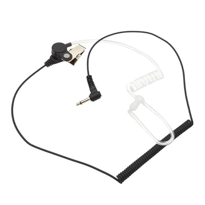 3.5mm Only Surveillance Acoustic Tube Earpiece Compatible with Two-Way Radios,with Clear Acoustic Coil Tube earpiece Audio,Radio earpiece for Police radios
