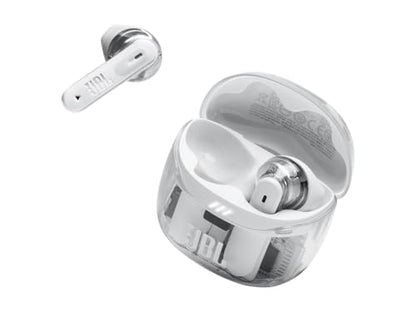 JBL Tune Flex 2 - True Wireless Noise Cancelling Earbuds Spatial Sound and Smart Ambient Technology, 6 mics for Perfect Calls, up to 48Hrs of Playback, IP54 Dust & Water Resistant (Ghost White)