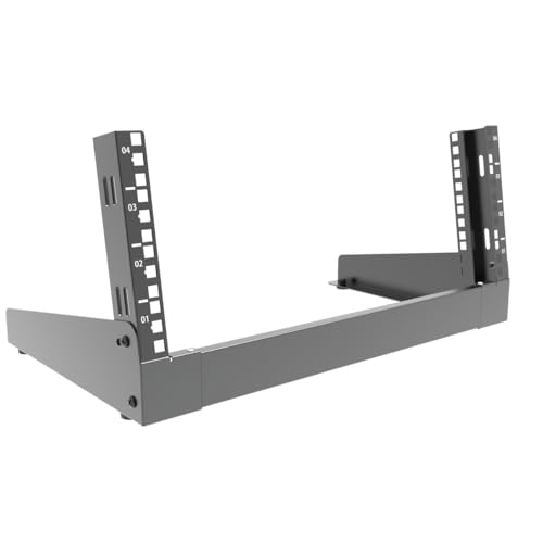 4U Desktop Network Rack 19 inches Small Open Frame Rack - size: 4U
