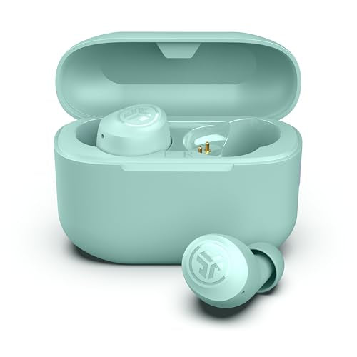JLab Go Air Pop+, True Wireless Earbuds, Bluetooth Earbuds with Microphone, Dual Connect, EQ3 Sound, Mint Green | Wireless Earphones, IP55 True Wireless Earbuds with Microphone, Application, Dual Connect, Charging Case - color: Mint, style: Pop+