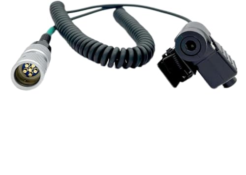 U94 PTT Adapter with U-329/U MIL-C-55116 6-Pin Walkie Talkie Connector for AN/PRC-148 & AN/PRC-152 Two Way Radio Push to Talk System Connect TP-120 U-174 U-93 Military Headset NATO-US Wiring