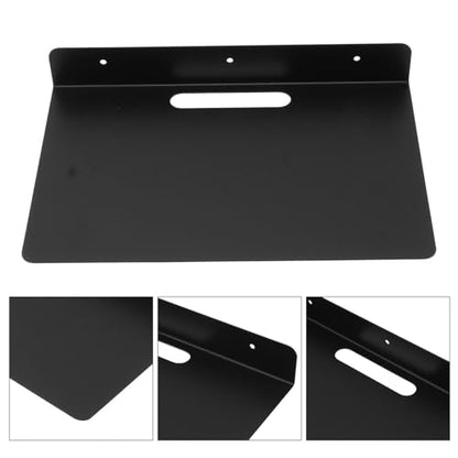 Estink Floating Router Shelf Wall Mount Floating AV Shelf for Projector Set Top Box Router Camera with Screws Accessories, Rounded Corners Thickened Sturdy Space Aluminum