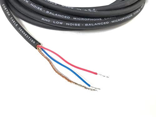 Custom Cable Connection 75 Foot Pro-Audio XLR Balanced Microphone Male to Blunt - 24 AWG Economy Shielded Install Cable - size: 75 Foot, style: Male to Blunt
