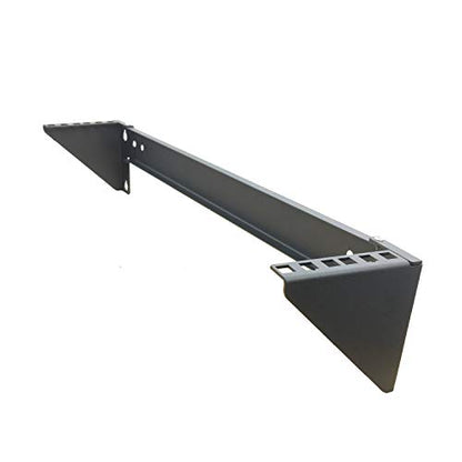 2U Steel Wall Mountable Simple Vertical Network Equipment Rack | Horizontal Under Desk Bracket for 19" Standard Network, AV, Studio Equipment Including Hardware for Assembly(2U) - size: 2U