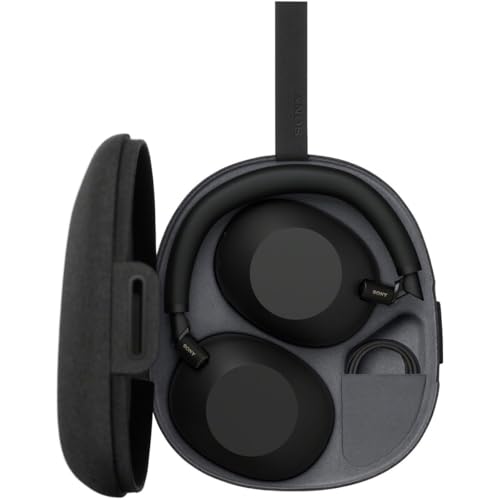 Sony WH-1000XM6 Wireless Noise Canceling Headphones, HD NC Processor QN3, 12 Mics, Adaptive NC Optimizer, Black, with Headphone Stand, 1-Year Warranty - color: Black