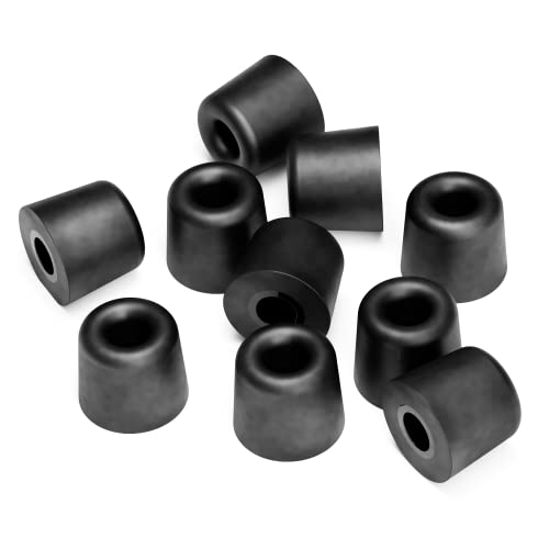Decibullz Custom Molded Memory Foam Earbud Tips – 5 Pairs Medium | Comfortable Ear Bud Replacement Tips for Earphones & Earplugs (Pack of 1) - size: Medium (Pack of 1)