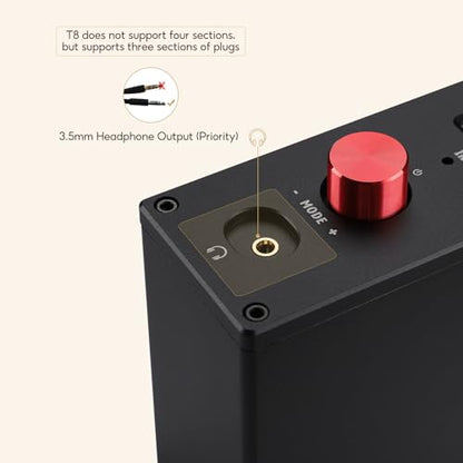 AIYIMA T8 6N3 Digital Tube Preamplifier Bluetooth 5.0 Hi-Fi Headphone Preamp Decoder Preamp PC-USB DAC APTX for Home Wireless Receiver Audio Stereo Amplifier + with Remote Control