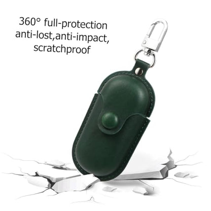 NUOBESTY Waterproof Earphone Case for Earbuds 3i, Anti-Lost Scratch-Proof Earbud Storage Bag in Dark Green for Travel and Outdoor Use