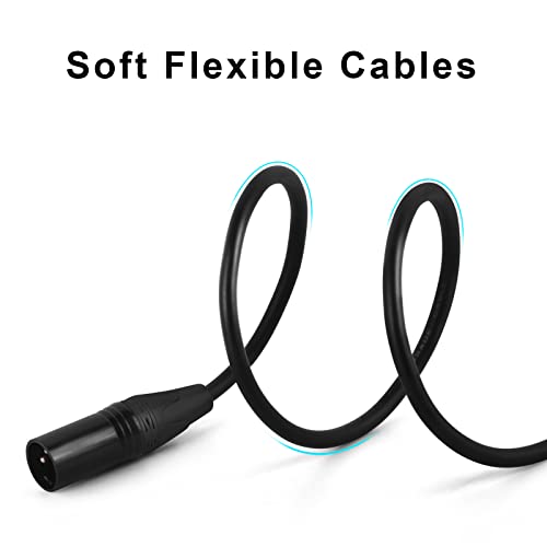 XLR Cables for Microphone 50 Feet 2-Pack - size: 2-Pack 50ft