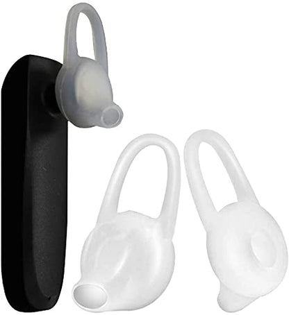 D & K Exclusives Ear Tips Soft Replacement Earbuds Silicone Gel Cover Pads 8 PCS for Headset Earpiece, Active InEar Headphones Earphones - Black (Large) - size: Large