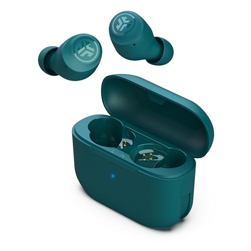 JLab, Go Air Pop, True Wireless Earbuds, Bluetooth, Dual Connect, EQ3 Sound, IPX4, Teal - color: Teal