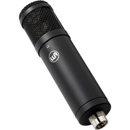 Warm Audio WA-47jr SE Large-Diaphragm Condenser Microphone (Black) Bundle XLR-P20T Pro 20 ft XLR Microphone Cable, Pop Filter