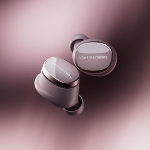 Bowers & Wilkins Pi8 True Wireless Noise Cancelling Earbuds with Bluetooth aptX, 24-bit Wireless Connection, Audio rebroadcast and 6 Built-in Microphones - Pale Mauve - color: Pale Mauve