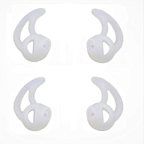 Silicone Fin Ear Mold for Two Way Radio Earpiece Replacement Acoustic Tube | 2 Pairs Small Stabilizer Ear Mold, Fits Air Acoustic Coil Tube, Two-Way Radio Earpieces, Police & Surveillance Earpieces - size: Fin Shape Small