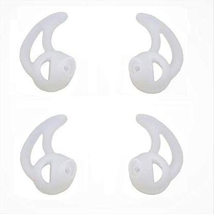 Silicone Fin Ear Mold for Two Way Radio Earpiece Replacement Acoustic Tube | 2 Pairs Small Stabilizer Ear Mold, Fits Air Acoustic Coil Tube, Two-Way Radio Earpieces, Police & Surveillance Earpieces - size: Fin Shape Small