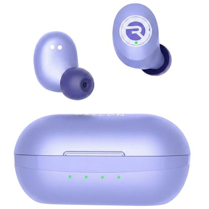 Raycon Everyday Bluetooth Wireless Earbuds with Microphone - Active Noise Cancelling, Sweat & Water-Resistant Earphones, Ear Buds Wireless Bluetooth Up to 32 Hours Playtime (Purple) - color: Purple
