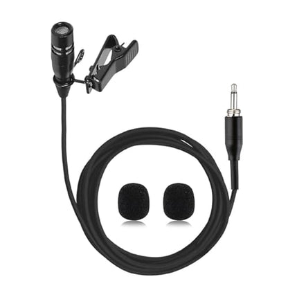 Lavalier Microphone Lapel Mic for Bodypack Transmitter System | Unidirectional Condenser Super Cardioid Clip-On Mic for Wireless Bodypack Transmitter System with 3.5mm Thread Screw Plug - style: 3.5mm Thread screw Plug