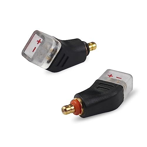 Westone Pro X10-X50 수 - 2핀 케이블용 어댑터, MACH10-80 또는 Linum BAX T2 헤드폰과 호환 가능, 무손실 사운드 품질, 헤드폰 컨버터 한 쌍, 블랙 - color: 블랙., size: 0.78mm