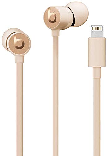 Beats Urbeats3 Earphones with Lightning Connector - Matte Gold (Renewed) - color: Matte Gold