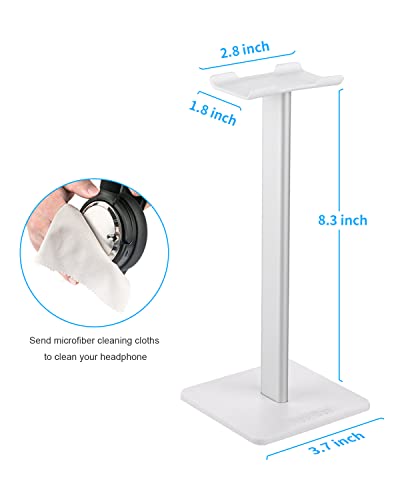 Headphone Stand Headset Holder Earphone Stand for All Headphones Size - color: White