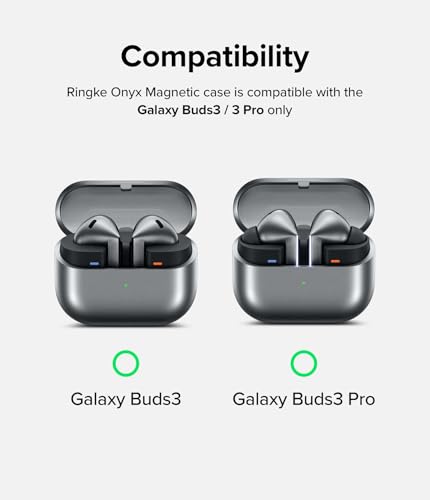 Ringke Onyx Magnetic Designed for Samsung Galaxy Buds 3 Pro & 3 & 3 FE Case [Compatible with MagSafe] Prevents Oily Smudges Feels Good in The Hand Non-Slip Cover - Sage Green - color: Sage Green, size: Galaxy Buds 3 Pro / Galaxy Buds 3