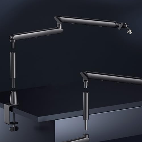 Profile Desk Microphones Boom Arm Stand for Various Mics Including Blue Yet Models Adjustable Mics Boom
